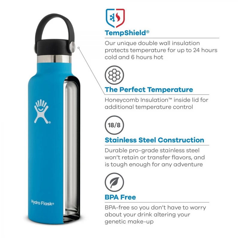 Hydro Flask 21 Oz Standard Mouth 621 Ml Thermoskan - Afbeelding 2